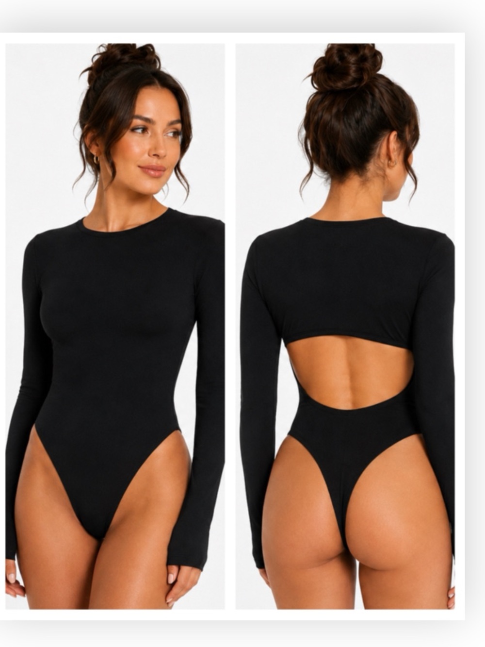 NAKED WARDROBE Long Sleeve Bodysuit
Classic Crew Thong $48